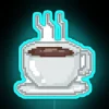 Good Morning Coffee Lover Caffeine Gobble Gala RGB Neon Sign - Image 3