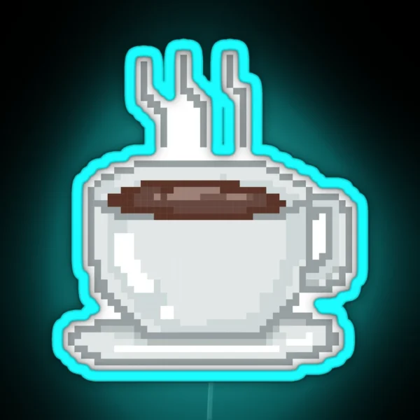 Good Morning Coffee Lover Caffeine Gobble Gala RGB Neon Sign