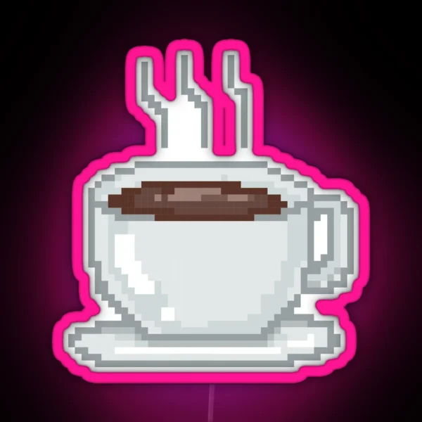 Good Morning Coffee Lover Caffeine Gobble Gala RGB Neon Sign