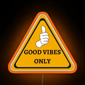 Good Vibes Only Cool Helmet Led RGB Neon Sign