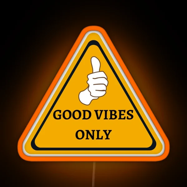 Good Vibes Only Cool Helmet Led RGB Neon Sign