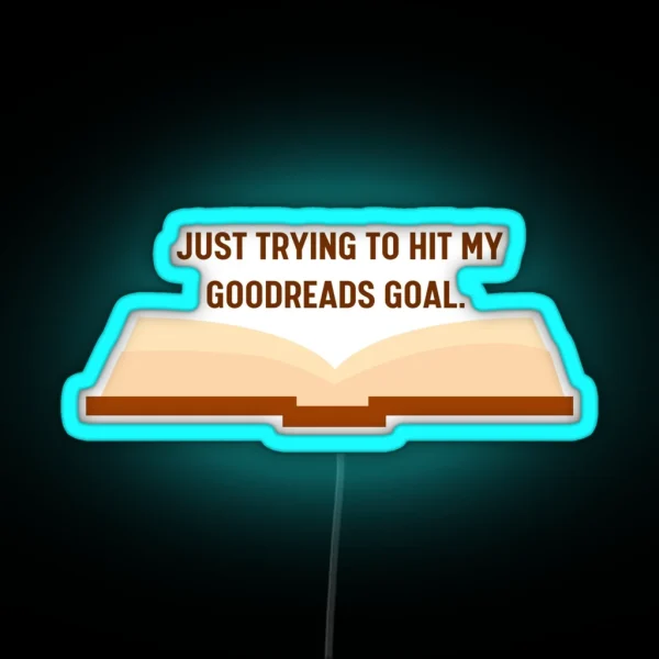 Goodreads Goalsetter RGB Neon Sign