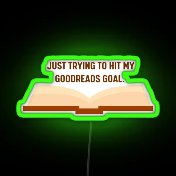 Goodreads Goalsetter RGB Neon Sign