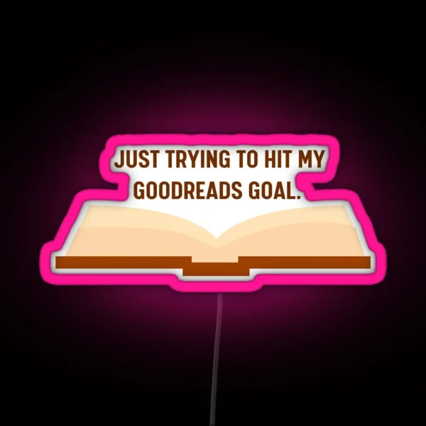 Goodreads Goalsetter RGB Neon Sign