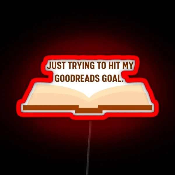 Goodreads Goalsetter RGB Neon Sign
