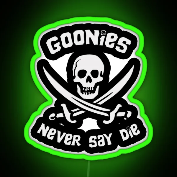 Goonies Never Say Die RGB Neon Sign