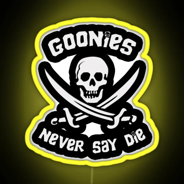 Goonies Never Say Die RGB Neon Sign