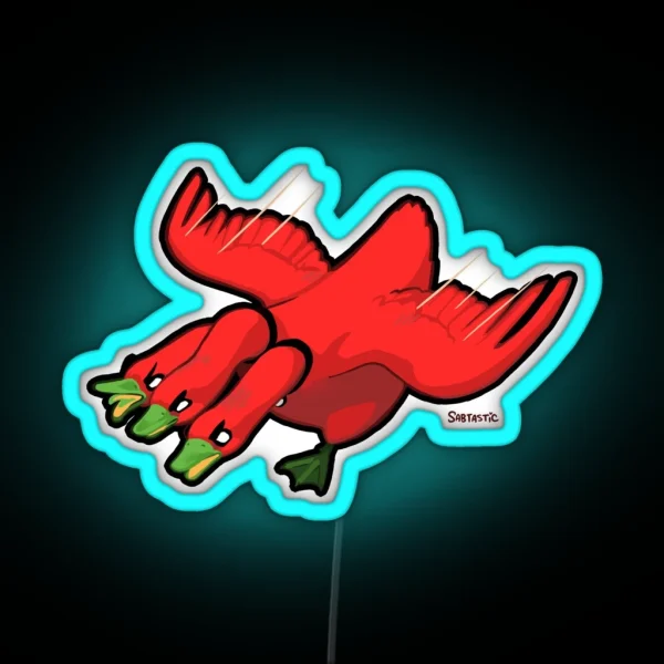 Goose Cerberus RGB Neon Sign