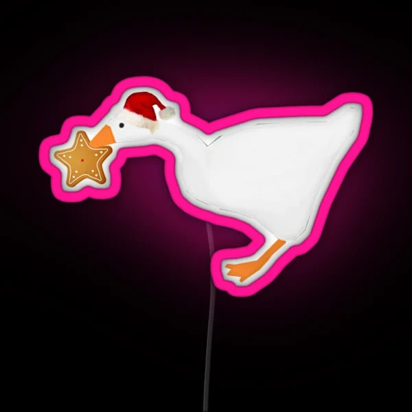 Goose Cookie HAT RGB Neon Sign
