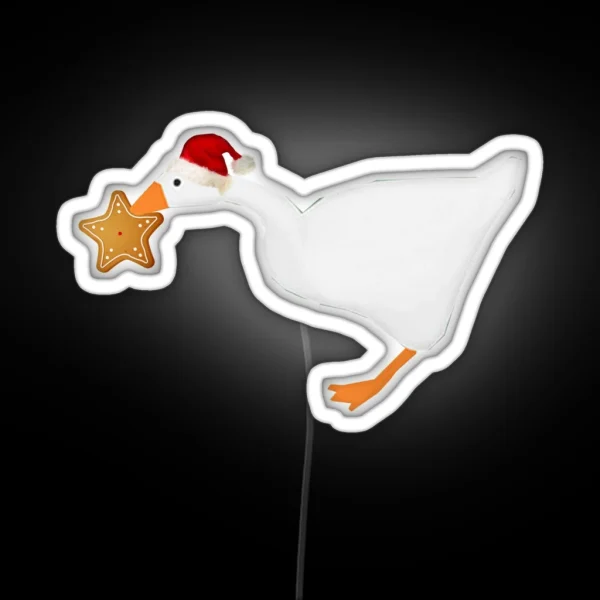 Goose Cookie HAT RGB Neon Sign