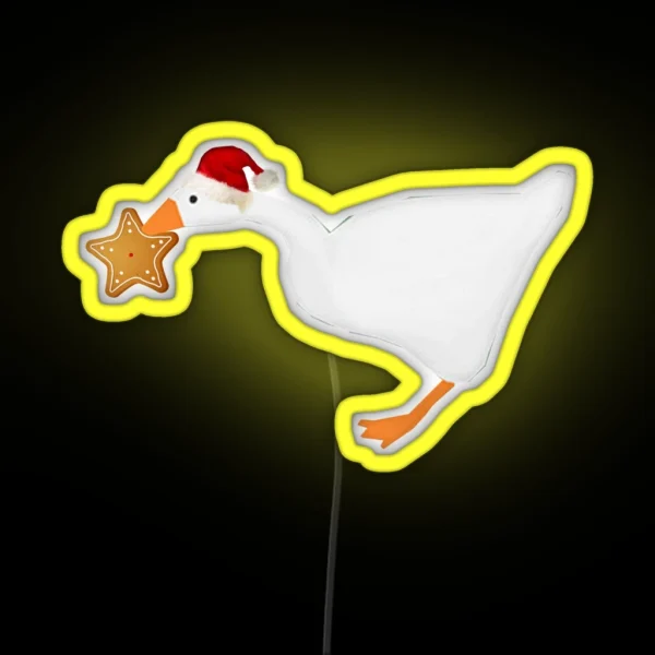 Goose Cookie HAT RGB Neon Sign