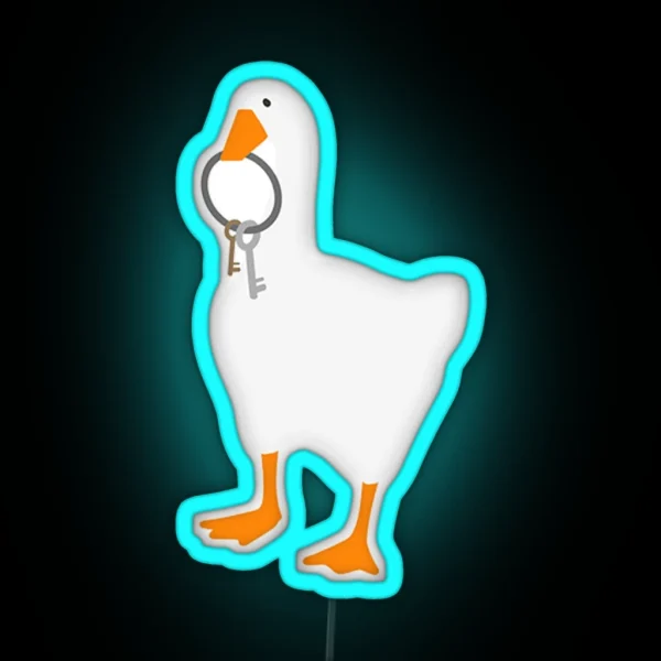 Goose Game Key Goose RGB Neon Sign