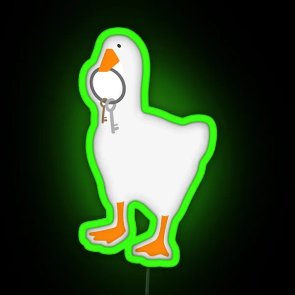 Goose Game Key Goose RGB Neon Sign