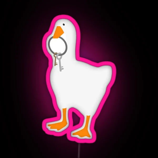 Goose Game Key Goose RGB Neon Sign