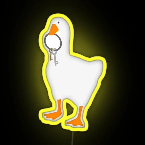 Goose Game Key Goose RGB Neon Sign