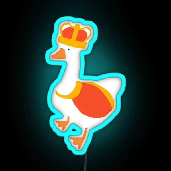 Goose Game King Goose RGB Neon Sign