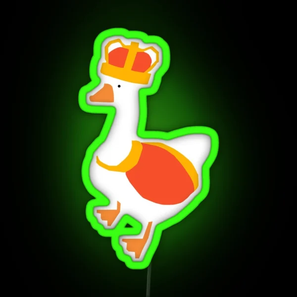 Goose Game King Goose RGB Neon Sign