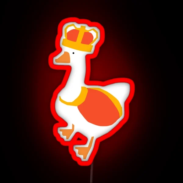 Goose Game King Goose RGB Neon Sign