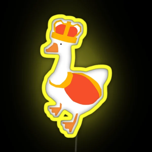 Goose Game King Goose RGB Neon Sign