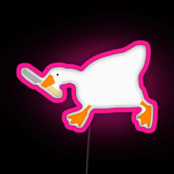 Goose Knife Led RGB Neon Sign