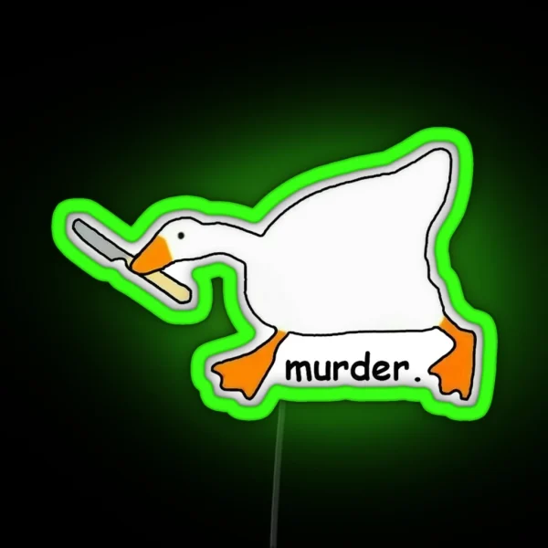 Goose Murder RGB Neon Sign