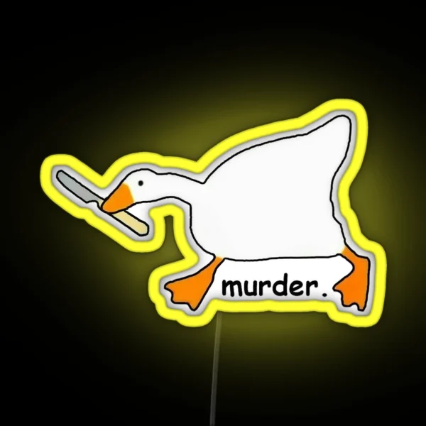 Goose Murder RGB Neon Sign