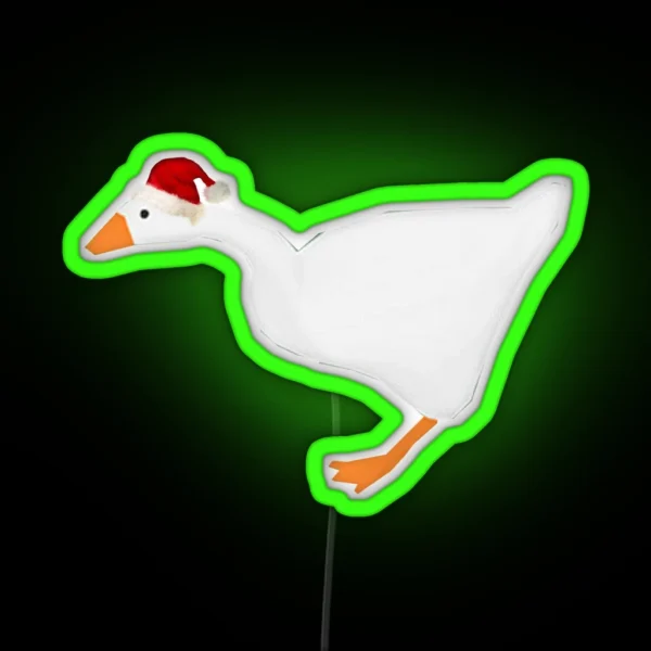 Goose NOW WITH HAT RGB Neon Sign