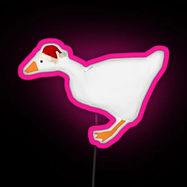 Goose NOW WITH HAT RGB Neon Sign