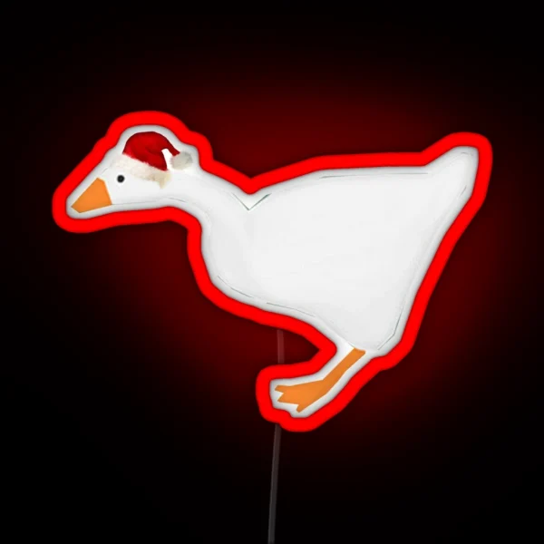 Goose NOW WITH HAT RGB Neon Sign