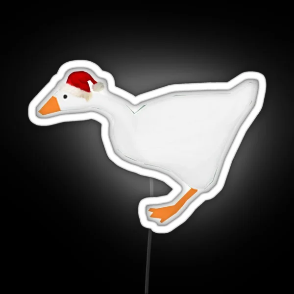 Goose NOW WITH HAT RGB Neon Sign