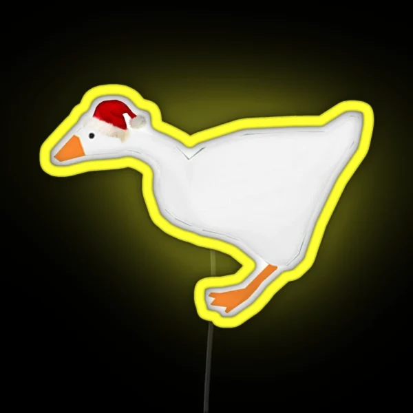 Goose NOW WITH HAT RGB Neon Sign