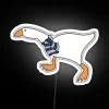 Goose Wizard With Blue And Gray Scarf RGB Neon Sign