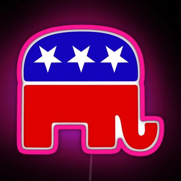 GOP Elephant RGB Neon Sign
