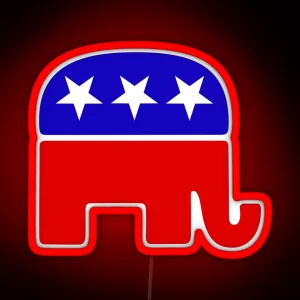 GOP Elephant RGB Neon Sign