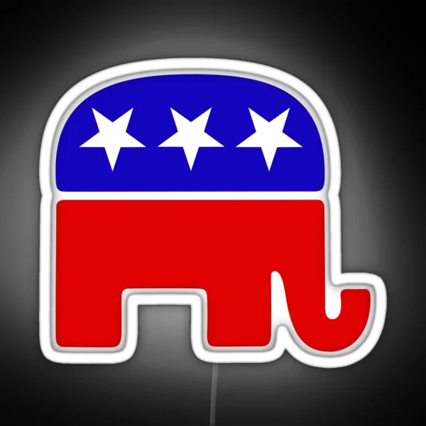 GOP Elephant RGB Neon Sign