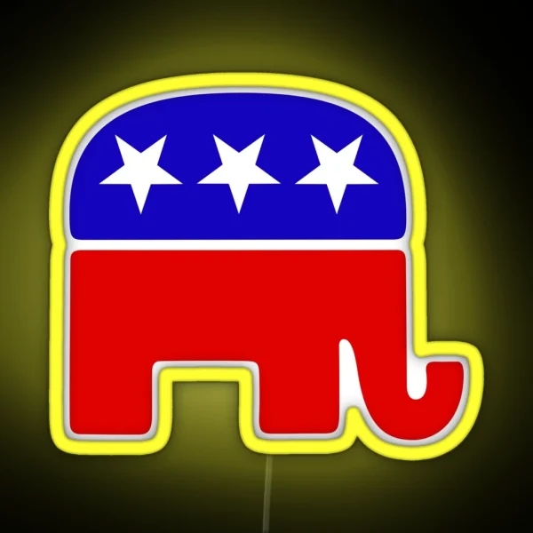 GOP Elephant RGB Neon Sign