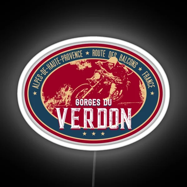 Gorges Du Verdon Motorcycle Led Led Route Des Grandes RGB Neon Sign