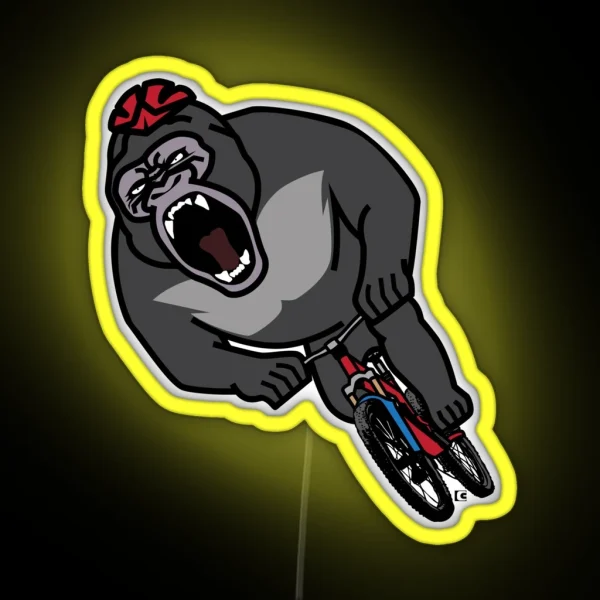 Gorilla Shred RGB Neon Sign