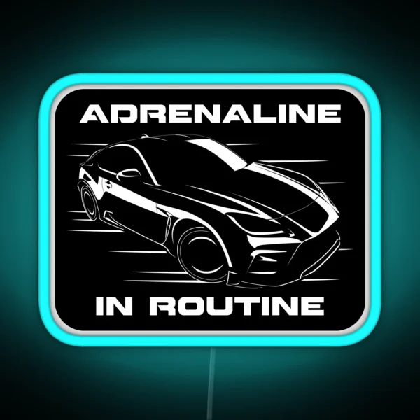 GR86 Silhouette Adrenaline In Routine RGB Neon Sign
