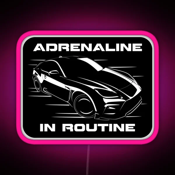 GR86 Silhouette Adrenaline In Routine RGB Neon Sign
