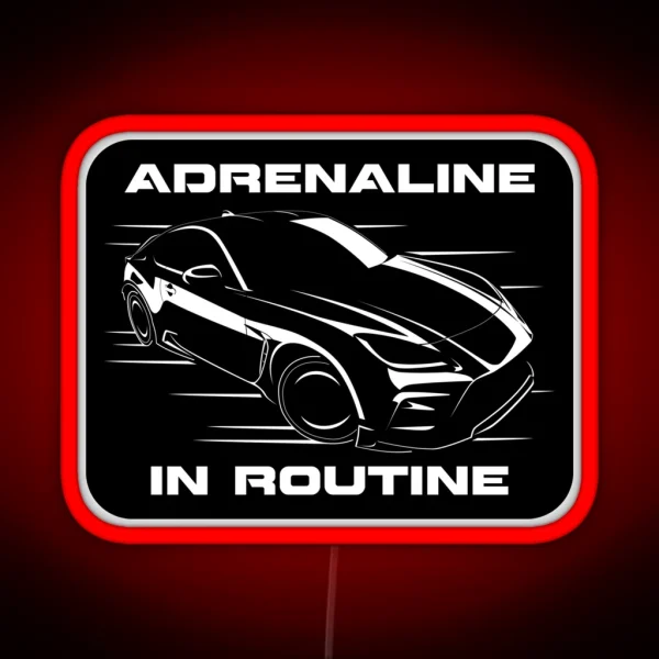 GR86 Silhouette Adrenaline In Routine RGB Neon Sign