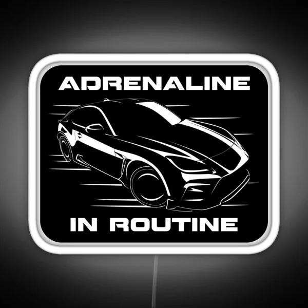 GR86 Silhouette Adrenaline In Routine RGB Neon Sign