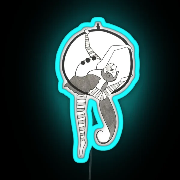 Graceful Aerialist RGB Neon Sign