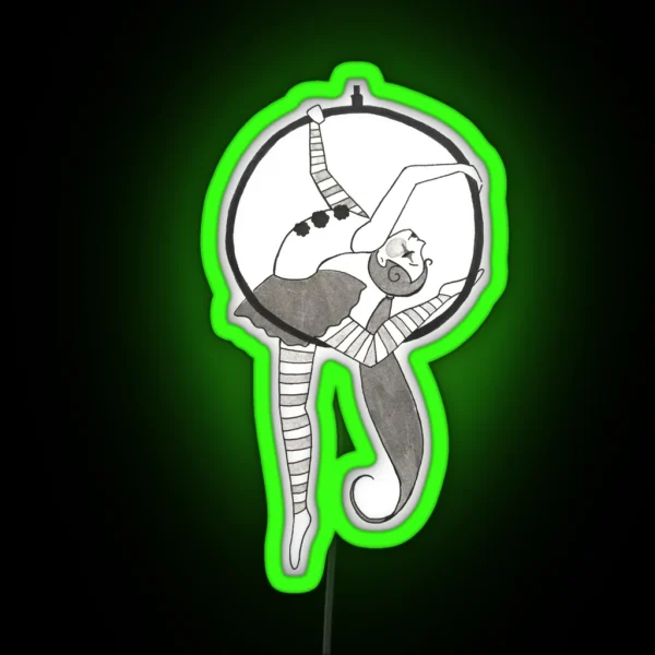 Graceful Aerialist RGB Neon Sign