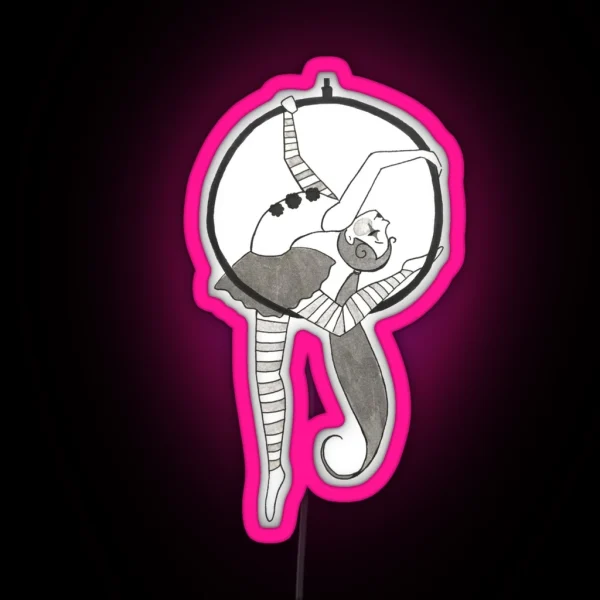 Graceful Aerialist RGB Neon Sign