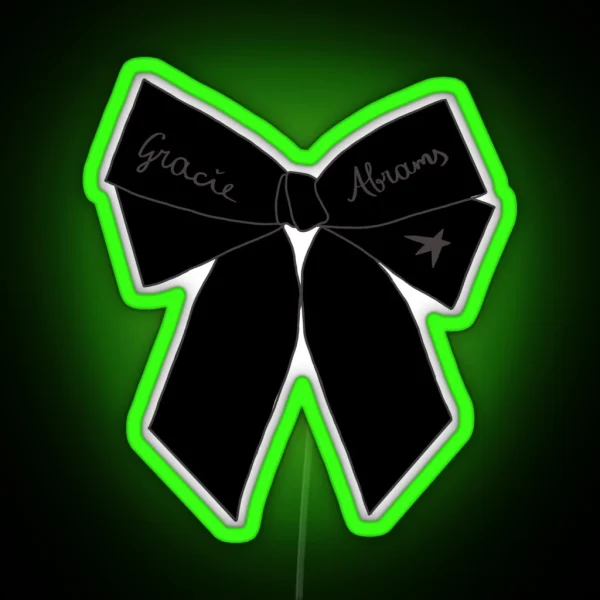 Gracie Abrams Bow RGB Neon Sign