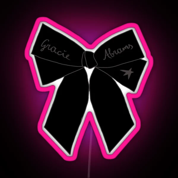 Gracie Abrams Bow RGB Neon Sign