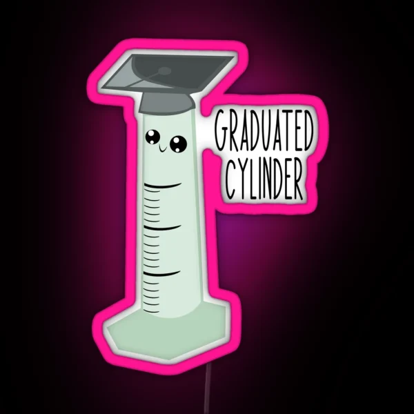 Graduated Cylinder RGB Neon Sign