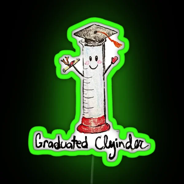 Graduated Cylinder RGB Neon Sign