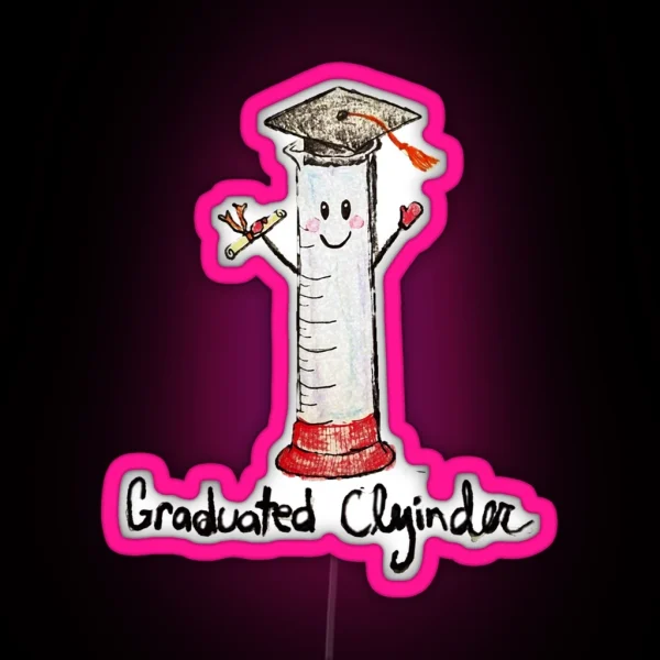 Graduated Cylinder RGB Neon Sign